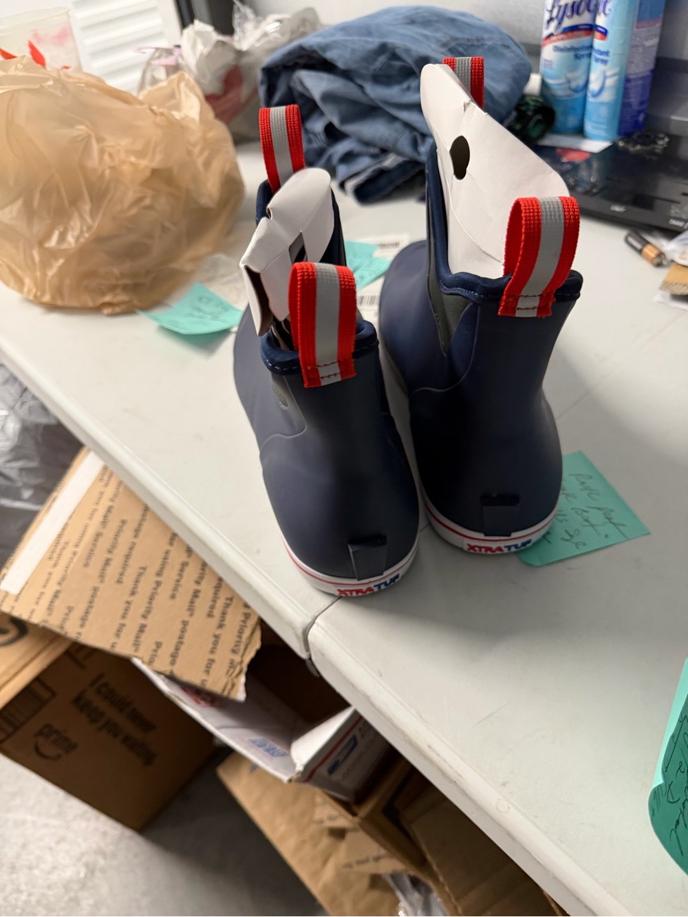 Xtratuf Navy Slip-On Ankle Deck Boots Size 12 New Without Box 4195 View 6